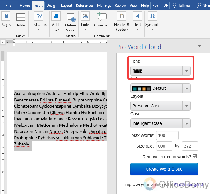 How to Make a Word Cloud in Microsoft Word 13