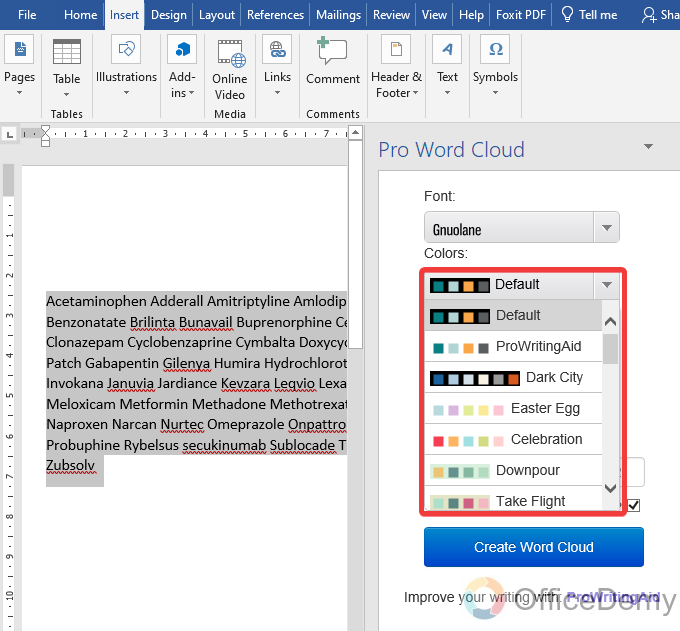 How to Make a Word Cloud in Microsoft Word 14
