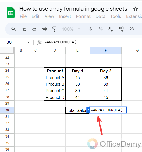 How to Use Array Formula Google Sheets 10