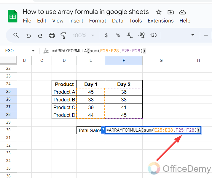 How to Use Array Formula Google Sheets 14