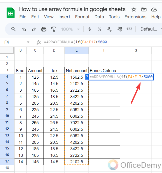 How to Use Array Formula Google Sheets 18
