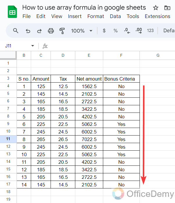 How to Use Array Formula Google Sheets 20
