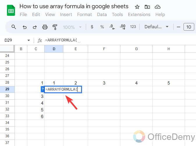 How to Use Array Formula Google Sheets 7