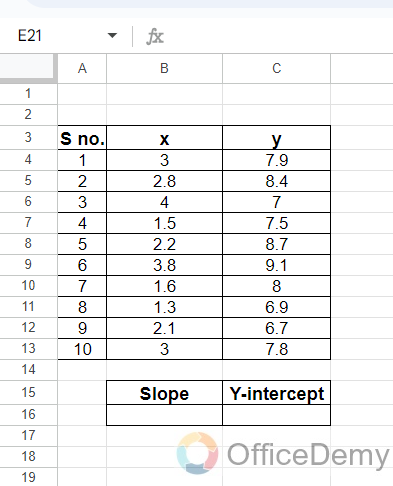 How to Use Linest Function in Google Sheets 15