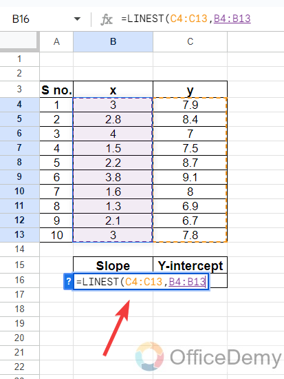 How to Use Linest Function in Google Sheets 16