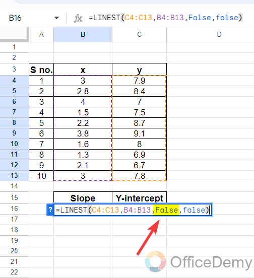 How to Use Linest Function in Google Sheets 17