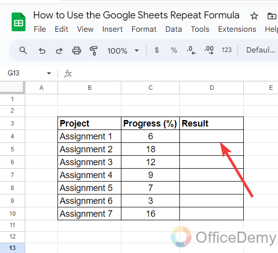 How to Use the Google Sheets Repeat Formula 16