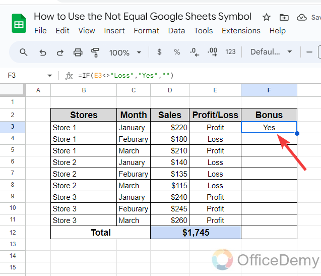 How to Use the Not Equal Google Sheets Symbol 10