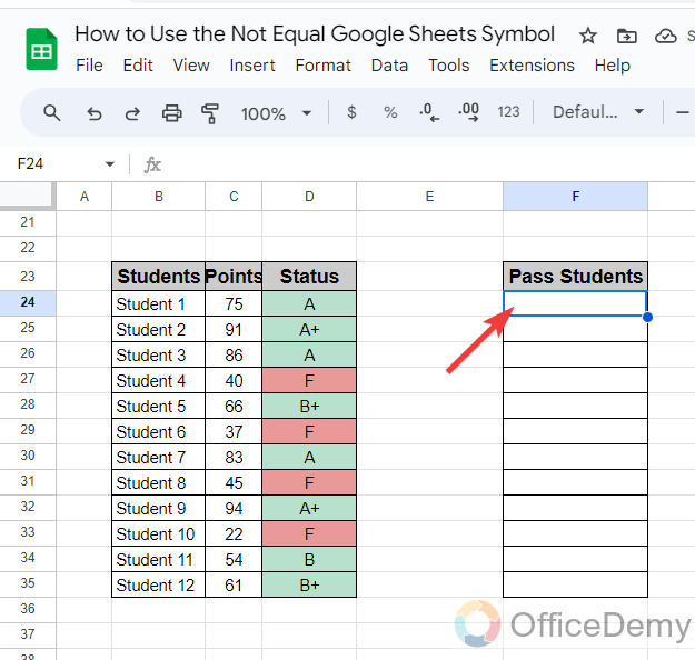 How to Use the Not Equal Google Sheets Symbol 12