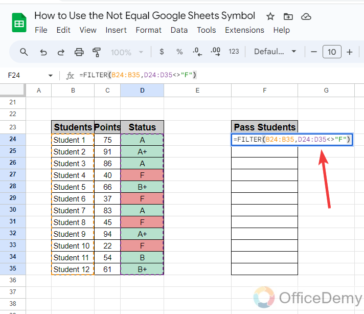 How to Use the Not Equal Google Sheets Symbol 16