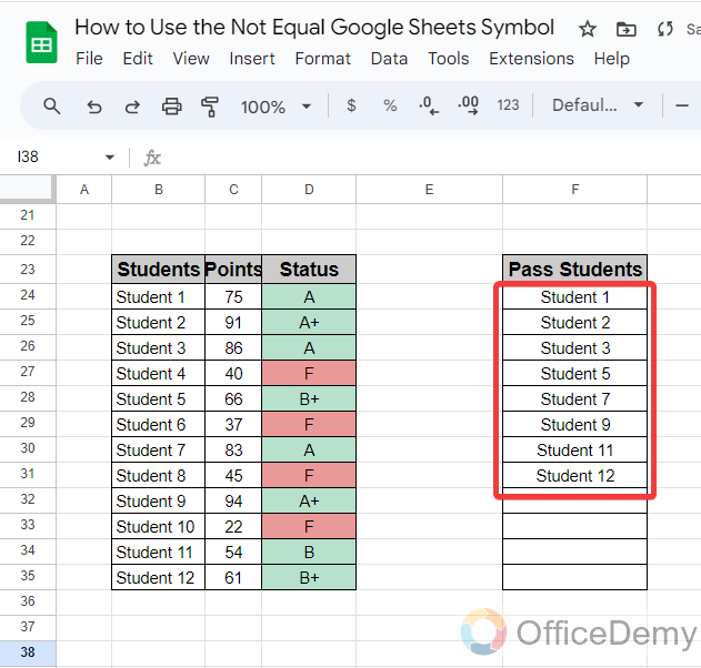 How to Use the Not Equal Google Sheets Symbol 17
