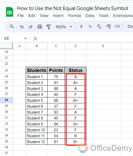 How to Use the Not Equal Google Sheets Symbol 18