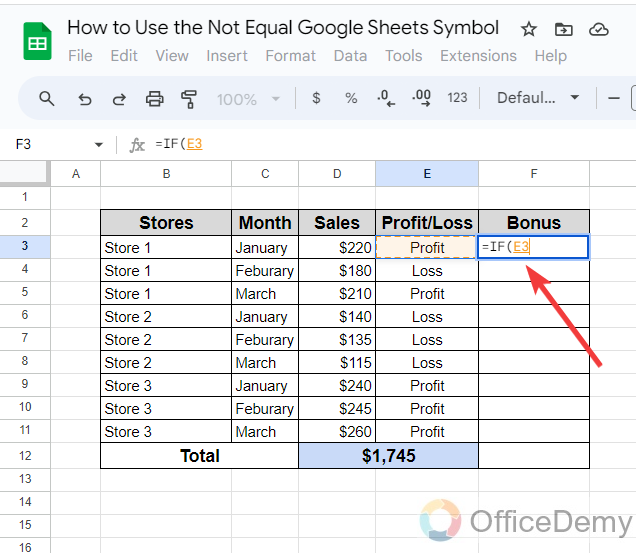 How to Use the Not Equal Google Sheets Symbol 6