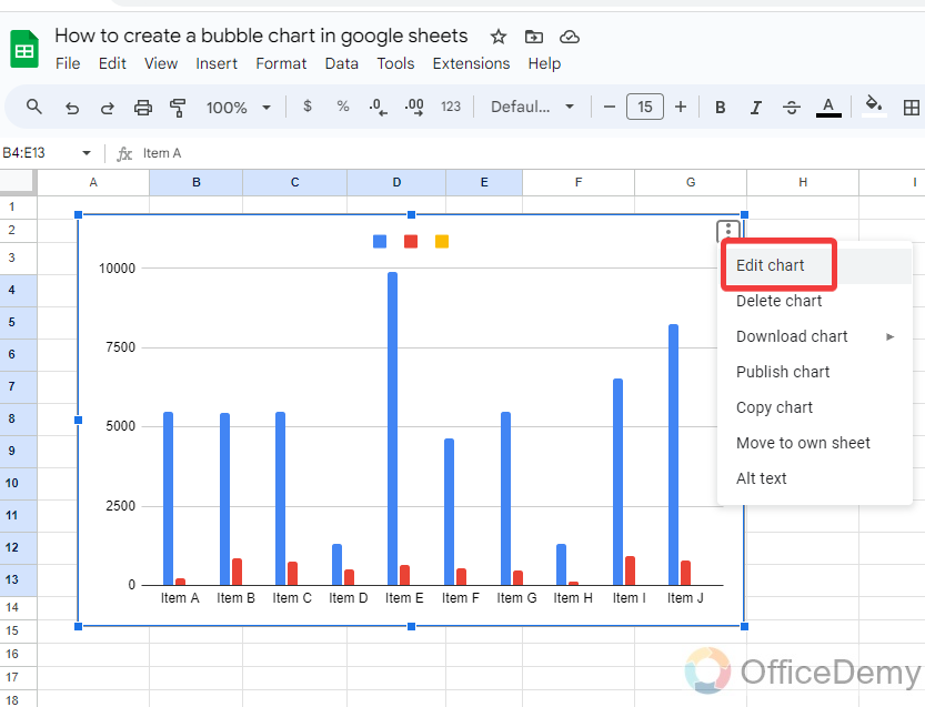 How to create a bubble chart in google sheets 5