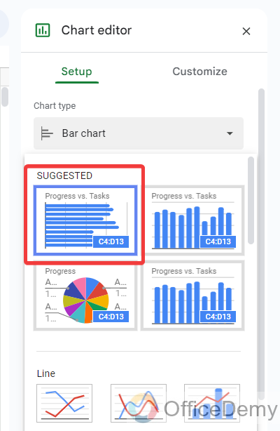 How to create progress bar in google sheets 11