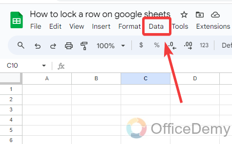 How to lock a row on google sheets 10