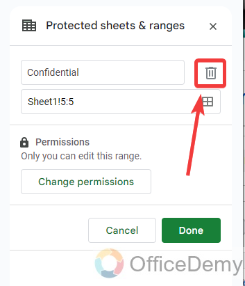 How to lock a row on google sheets 13