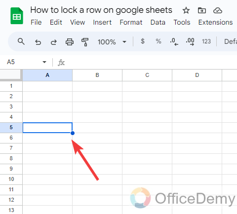 How to lock a row on google sheets 15