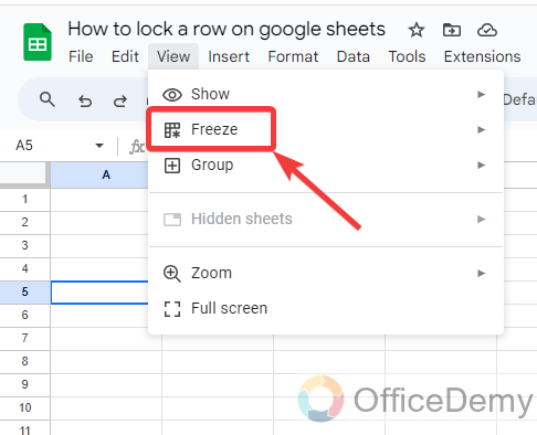 How to lock a row on google sheets 17