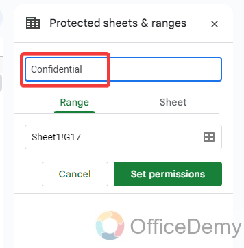 How to lock a row on google sheets 4