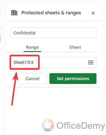 How to lock a row on google sheets 5