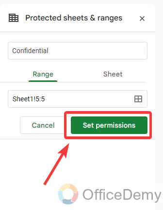 How to lock a row on google sheets 6