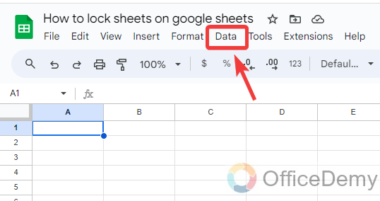 How to lock sheets on google sheets 1