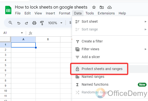 How to lock sheets on google sheets 2