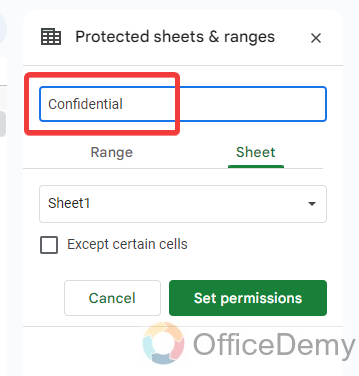 How to lock sheets on google sheets 5