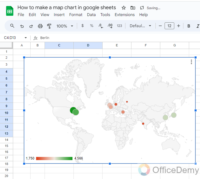 How to make a map chart in google sheets 10