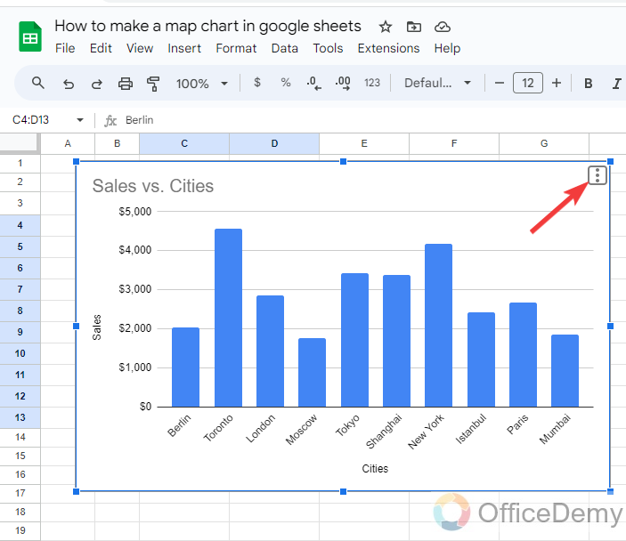 How to make a map chart in google sheets 5