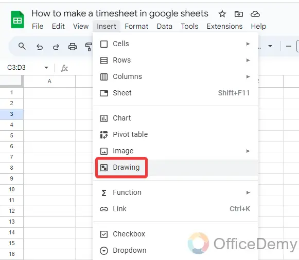 How to make a timesheet in google sheets 1