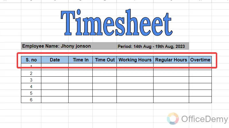 How to make a timesheet in google sheets 5