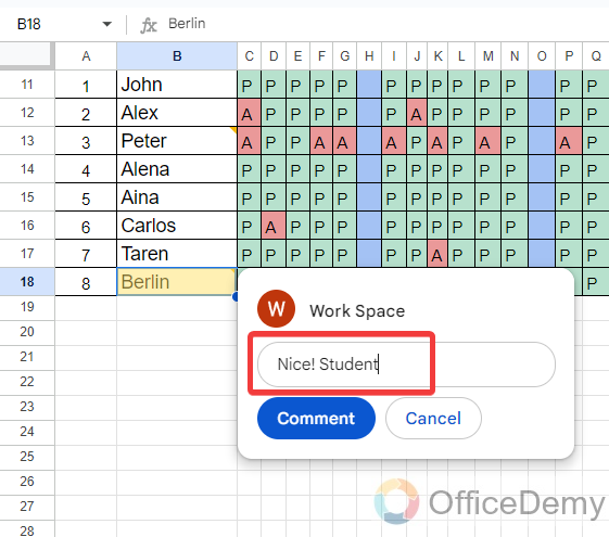 How to navigate comments in Google sheets 10