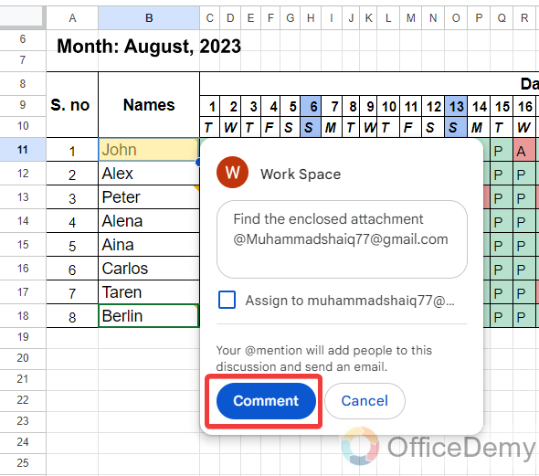How to navigate comments in Google sheets 16