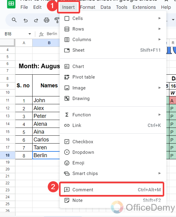 How to navigate comments in Google sheets 9