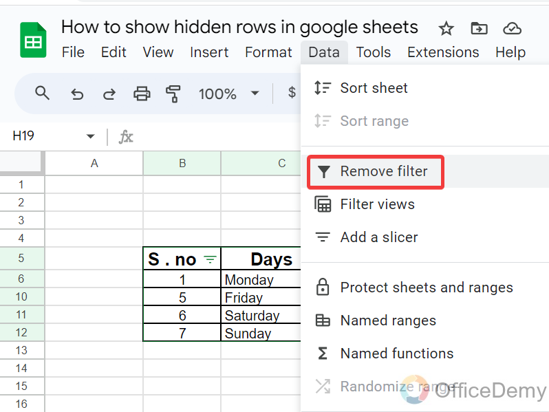 How to show hidden rows in google sheets 14