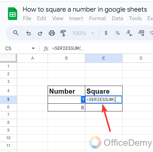 How to square a number in google sheets 14