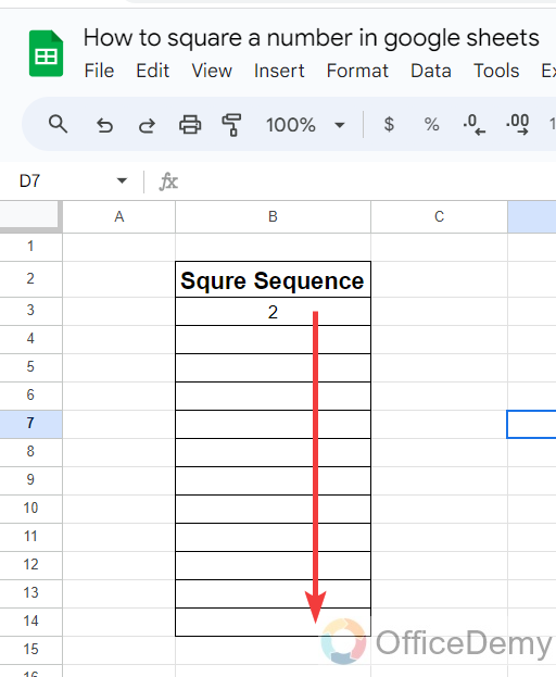 How to square a number in google sheets 23