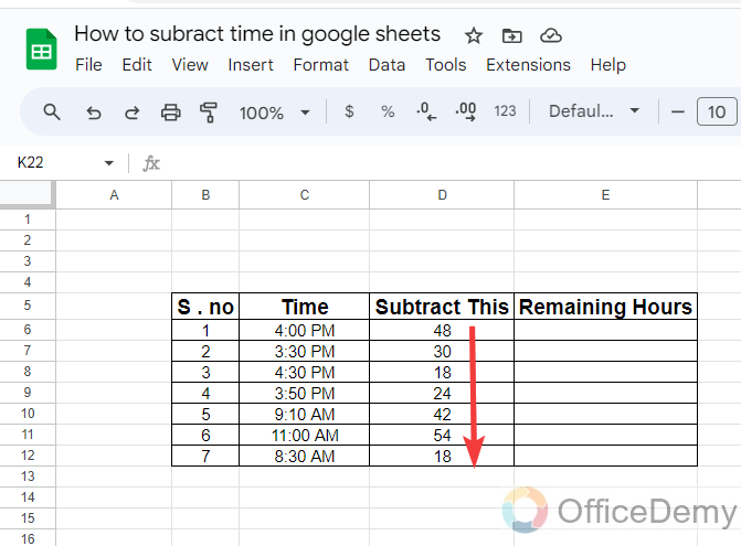How to subtract time in google sheets 18