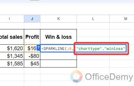 How to use sparkline in google sheets 23