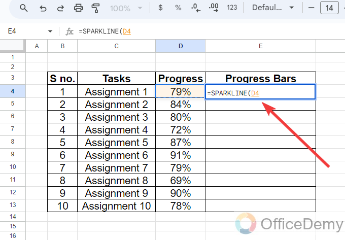 How to use sparkline in google sheets 9