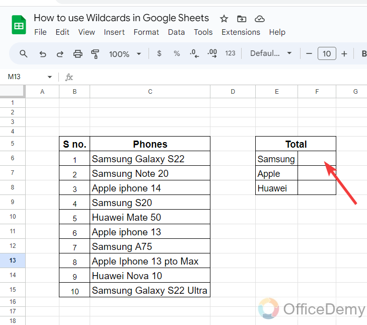 How to use wildcards in Google Sheets 1