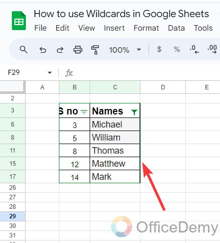 How to use wildcards in Google Sheets 11