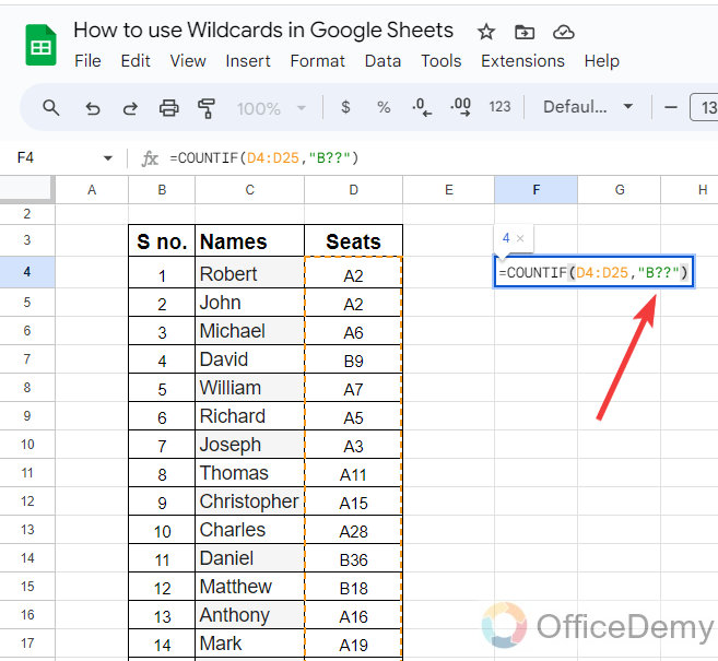 How to use wildcards in Google Sheets 19