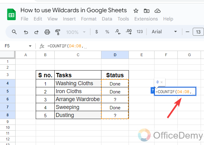 How to use wildcards in Google Sheets 23