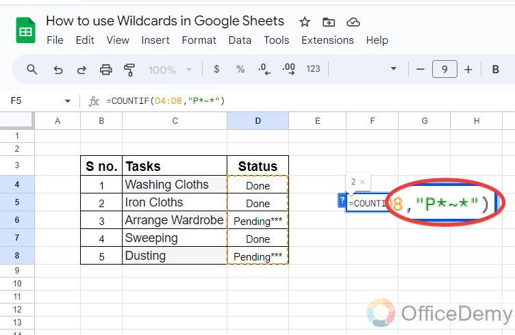 How to use wildcards in Google Sheets 27