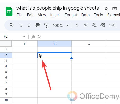 What is a People Chip in Google Sheets 2