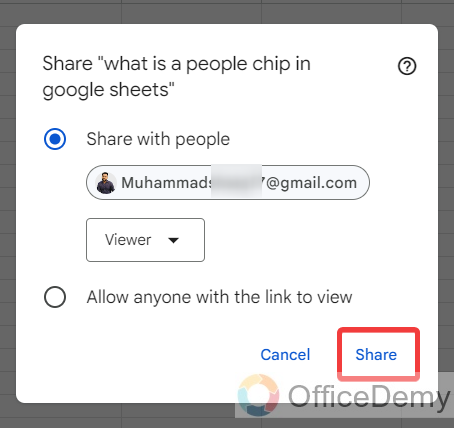 What is a People Chip in Google Sheets 23