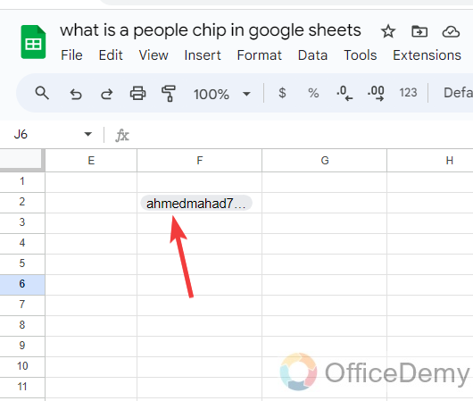 What is a People Chip in Google Sheets 4